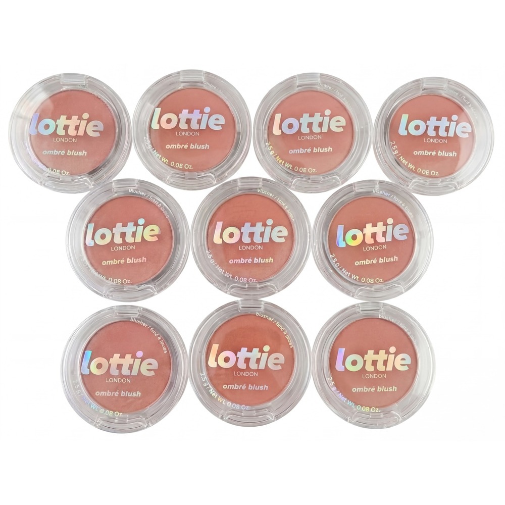 10x Lottie London Powder Blusher, Shade: Ombré Blush Exposed - 2.5g